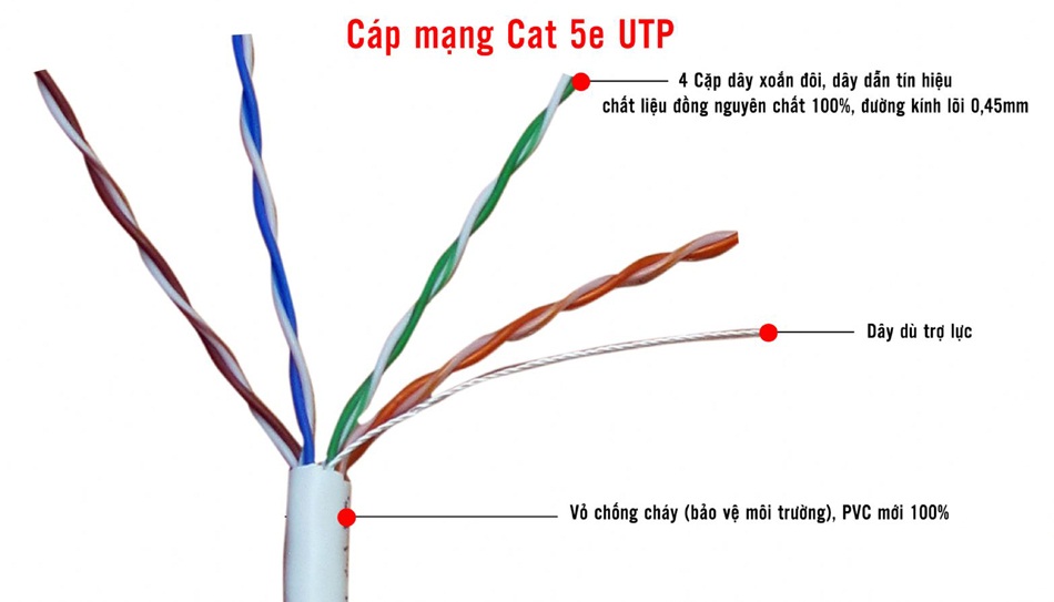 dây cáp mạng cat5e